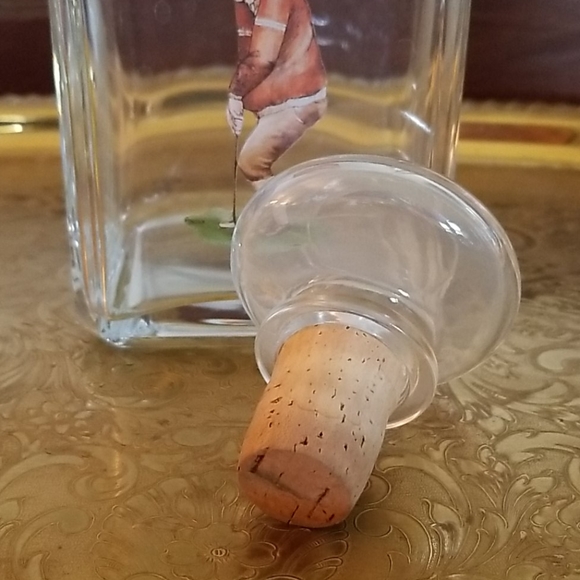 Vintage Golf Decanter & Gold Rimmed Glasses Barware Set & Cocktail Napki… - Picture 6 of 15